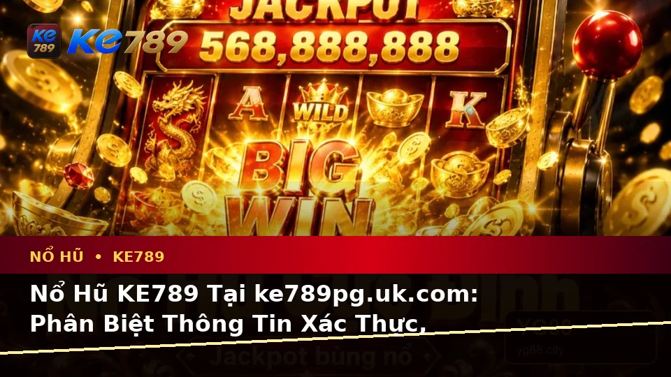 Nổ Hũ KE789 Tại ke789pg.uk.com: Phân Biệt Thông Tin Xác Thực, Quảng Cáo Và Kỳ Vọng Thực Tế Về Slot, Jackpot Theo Quy Trình An Toàn
