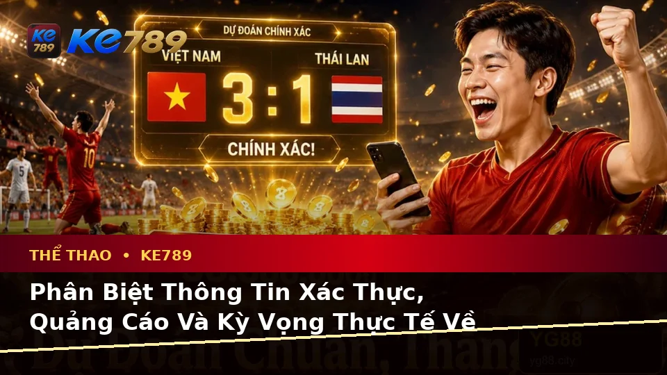 Phân Biệt Thông Tin Xác Thực, Quảng Cáo Và Kỳ Vọng Thực Tế Về Thể Thao KE789 Khi Phân Tích Tỷ Số Trận Đấu Tại ke789pg.uk.com