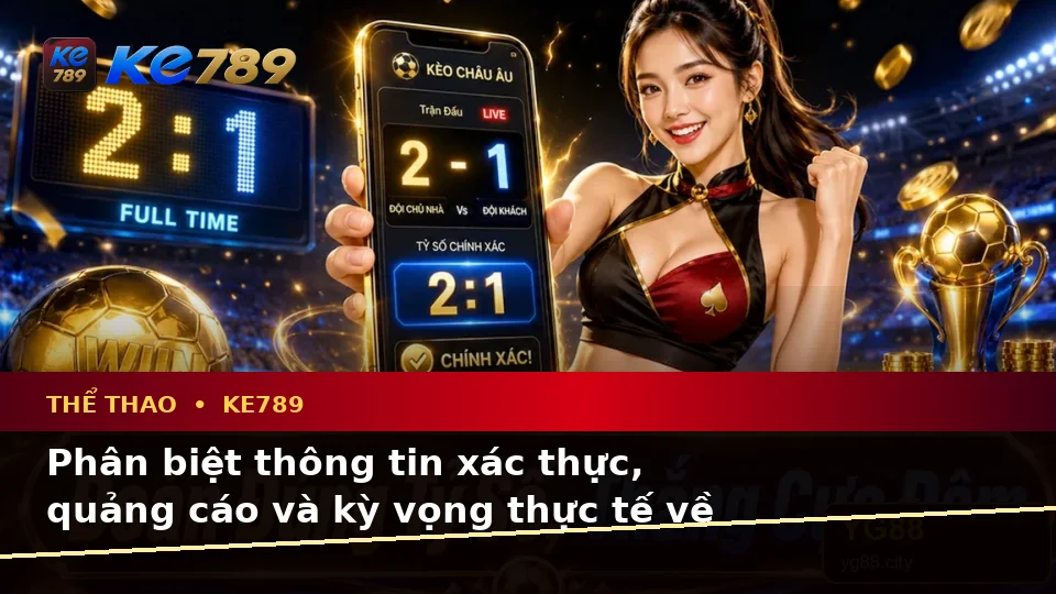 Phân Biệt Thông Tin Xác Thực, Quảng Cáo Và Kỳ Vọng Thực Tế Về Thể Thao KE789 Khi Phân Tích Tỷ Số Trận Đấu Tại ke789pg.uk.com