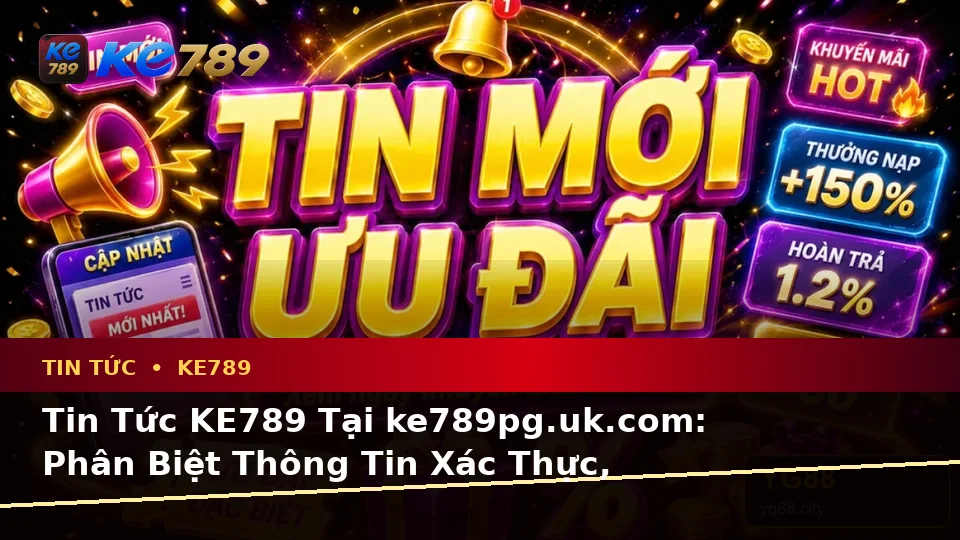 Tin Tức KE789 Tại ke789pg.uk.com: Phân Biệt Thông Tin Xác Thực, Quảng Cáo Và Kỳ Vọng Thực Tế Về Ưu Đãi Theo Quy Trình An Toàn
