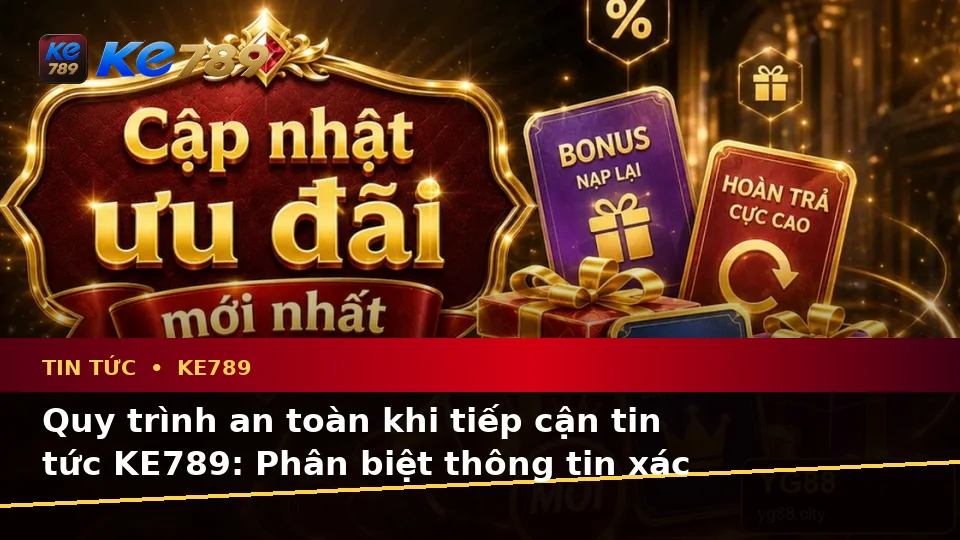 Tin Tức KE789 Tại ke789pg.uk.com: Phân Biệt Thông Tin Xác Thực, Quảng Cáo Và Kỳ Vọng Thực Tế Về Ưu Đãi Theo Quy Trình An Toàn