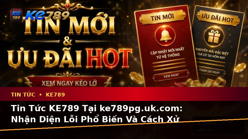 Tin Tức KE789 Tại ke789pg.uk.com: Nhận Diện Lỗi Phổ Biến Và Cách Xử Lý Có Trách Nhiệm Với Tin Khuyến Mãi Theo Quy Trình An Toàn