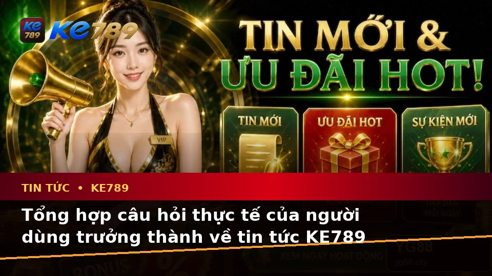 Tin Tức KE789 Tại ke789pg.uk.com: Tổng Hợp Câu Hỏi Thực Tế Của Người Dùng Trưởng Thành Về Tin Mới, Ưu Đãi Và Điều Kiện Khuyến Mãi Theo Quy Trình An Toàn