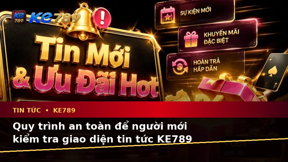 Hướng Dẫn Người Mới Kiểm Tra Giao Diện Tin Tức KE789 Và Thông Tin Ưu Đãi Theo Quy Trình An Toàn Tại ke789pg.uk.com