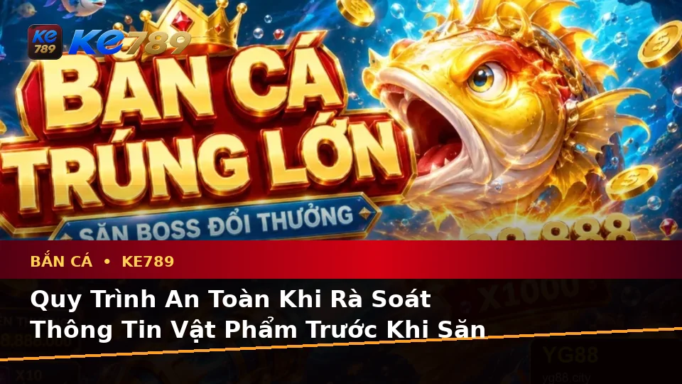 Bắn Cá KE789 Tại ke789pg.uk.com: Hướng Dẫn Người Mới Kiểm Tra Giao Diện Săn Thưởng Và Thông Tin Quan Trọng Theo Quy Trình An Toàn
