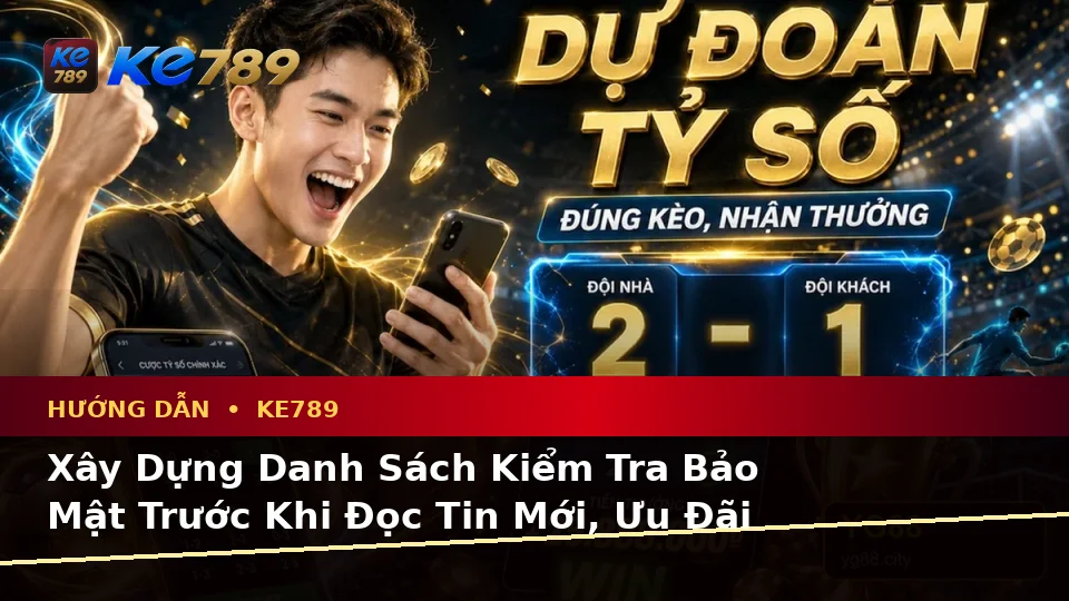 Xây Dựng Danh Sách Kiểm Tra Bảo Mật Trước Khi Đọc Tin Mới, Ưu Đãi KE789 Theo Quy Trình An Toàn Tại ke789pg.uk.com