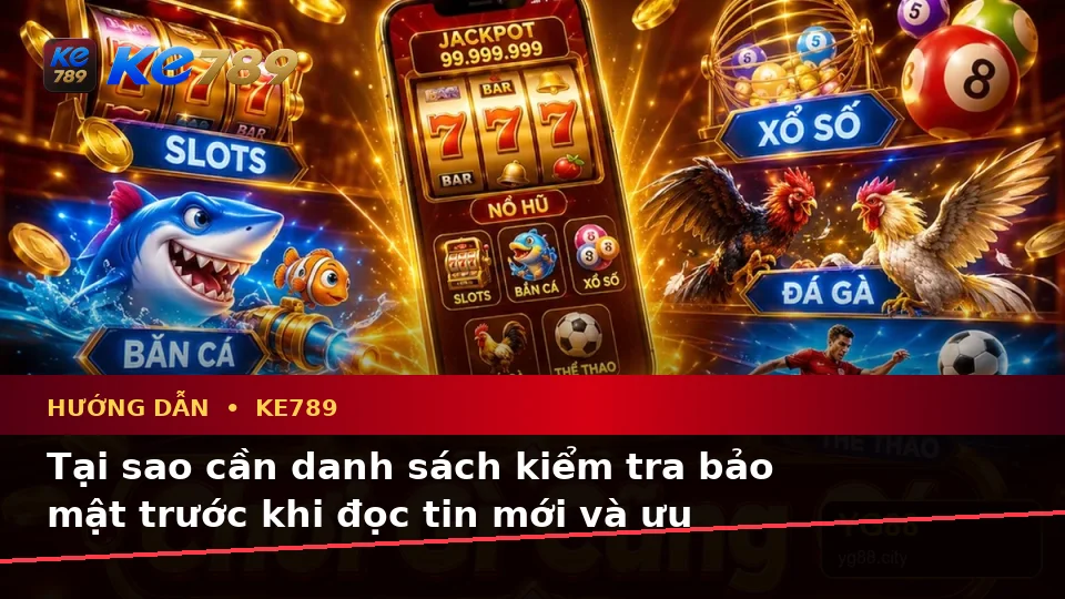 Xây Dựng Danh Sách Kiểm Tra Bảo Mật Trước Khi Đọc Tin Mới, Ưu Đãi KE789 Theo Quy Trình An Toàn Tại ke789pg.uk.com